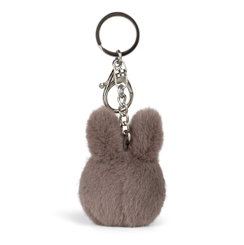 Miffy & Friends Miffy ECO Fuzzy Keychain Taupe 8cm-New Version