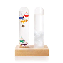 Load image into Gallery viewer, IsGift Dual Weather Station | Storm Glass & Galileo Thermometer