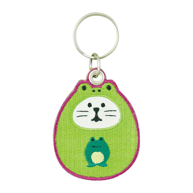Decole Good Luck Keychain-Frog Cat Daruma