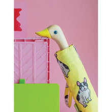 Load image into Gallery viewer, Original Duckhead Duck Umbrella Compact - Coucou Suzette Bouledogue Yellow 5x7x35cm