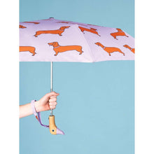 Load image into Gallery viewer, Original Duckhead Duck Umbrella Compact - Coucou Suzette Dachshund Purple 5x7x35cm