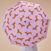 Load image into Gallery viewer, Original Duckhead Duck Umbrella Compact - Coucou Suzette Dachshund Purple 5x7x35cm