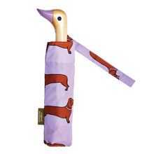 Load image into Gallery viewer, Original Duckhead Duck Umbrella Compact - Coucou Suzette Dachshund Purple 5x7x35cm