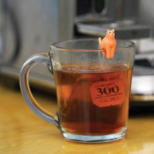 Load image into Gallery viewer, Kikkerland Cat Tea Bag Holders 4pcs Set Multi-Coloured 1.7x3.5x3cm