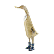 Load image into Gallery viewer, DCUK Natural Welly Ducklet Flowers Natural (1 pcs)