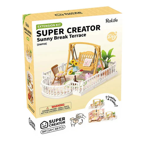 Robotime Rolife Super Creator Extension Pack – Sunny Break Terrace