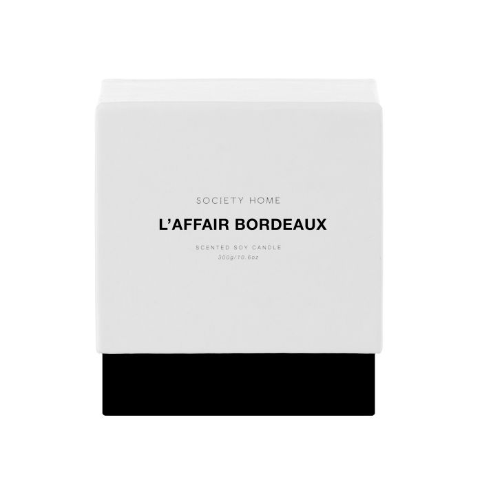 Society Home L'Affair Bordeaux Scented Soy Candle 300g