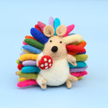 Load image into Gallery viewer, Tara Treasures - Felt Colourful Rainbow - Hedgehog