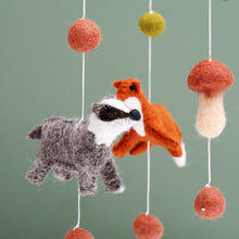 Load image into Gallery viewer, Tara Treasures - Nursery Cot Mobile Natural Woodlands