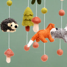 Load image into Gallery viewer, Tara Treasures - Nursery Cot Mobile Natural Woodlands