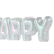 Load image into Gallery viewer, Emporium Happy Balloon Sculpture Pearlescent 34x5x11cm