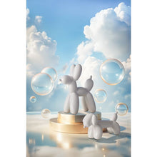 Load image into Gallery viewer, Emporium Bubbles Balloon Dog Sculpture White