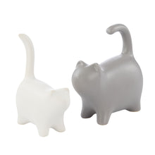 Load image into Gallery viewer, Emporium Mama Cat Sculpture Grey 14.4x6.8x13.2cm