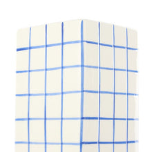 Load image into Gallery viewer, Emporium Lulu Collection Grid Vase Square Blue