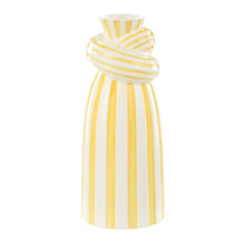 Load image into Gallery viewer, Emporium Lulu Collection Twist Stripe Vase Yellow