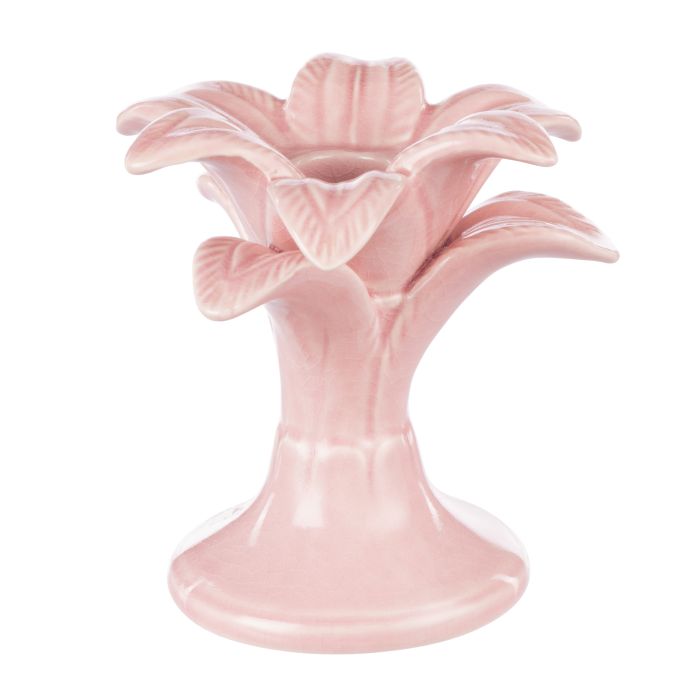 Emporium Neri Palm Candle Holder Pink 11x11x11cm