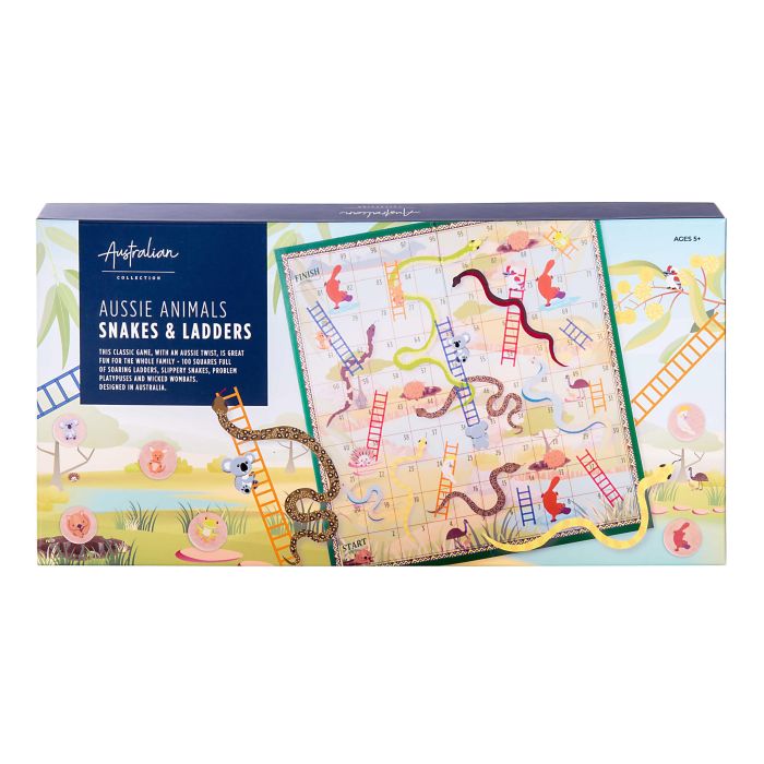 The Australian Collection Aussie Animals Snakes & Ladders