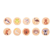 Load image into Gallery viewer, The Australian Collection Aussie Animals Wooden Memory Game