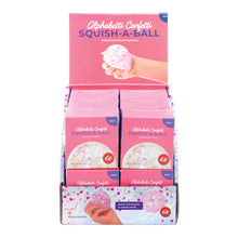 Load image into Gallery viewer, IsGift Alphabetti Confetti Squish-A-Ball Assorted 7cm
