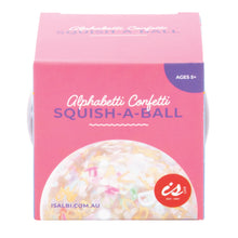 Load image into Gallery viewer, IsGift Alphabetti Confetti Squish-A-Ball Assorted 7cm
