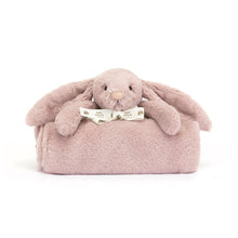 Load image into Gallery viewer, Jellycat Blankie Bashful Luxe Bunny Rosa 56cm