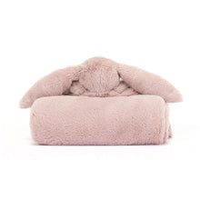 Load image into Gallery viewer, Jellycat Blankie Bashful Luxe Bunny Rosa 56cm