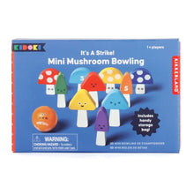 Load image into Gallery viewer, Kikkerland It's a Strike Mini Mushroom Bowling Multi-Coloured 15x5x11cm