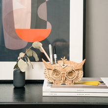 Load image into Gallery viewer, Robotime Classical 3D Wooden Owl Storage Box