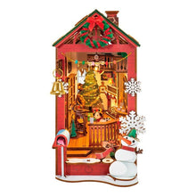 Load image into Gallery viewer, Robotime Rolife DIY Book Nook Christmas Indoor Scene TGC07