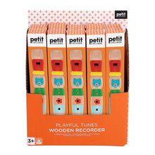 Load image into Gallery viewer, Petit Collage Playful Tunes Wooden Recorder 3x3x19cm