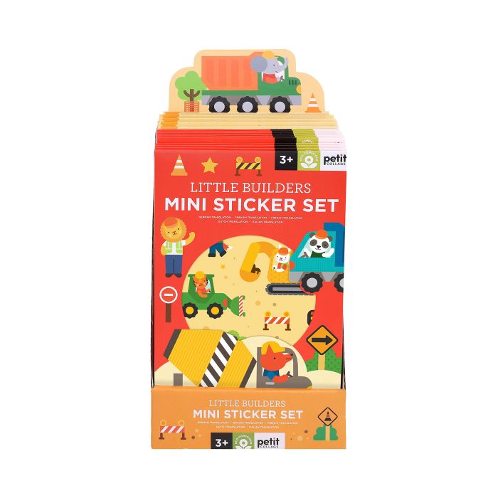 Petit Collage Mini Sticker Set: Little Builders 12x0.3x19.4cm