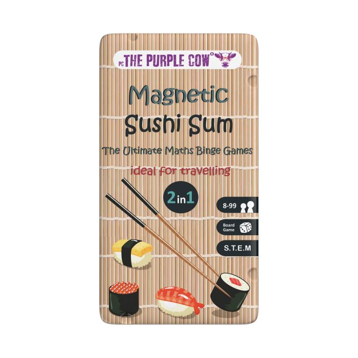 The Purple Cow Magnetic Sushi Sum 10.2x1x18.5cm