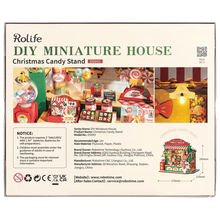 Load image into Gallery viewer, Robotime Christmas Candy Stand DIY 3D Wooden Puzzle - DS043 | with LED Lights & Music Box