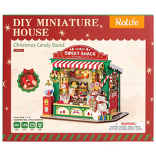 Load image into Gallery viewer, Robotime Christmas Candy Stand DIY 3D Wooden Puzzle - DS043 | with LED Lights & Music Box