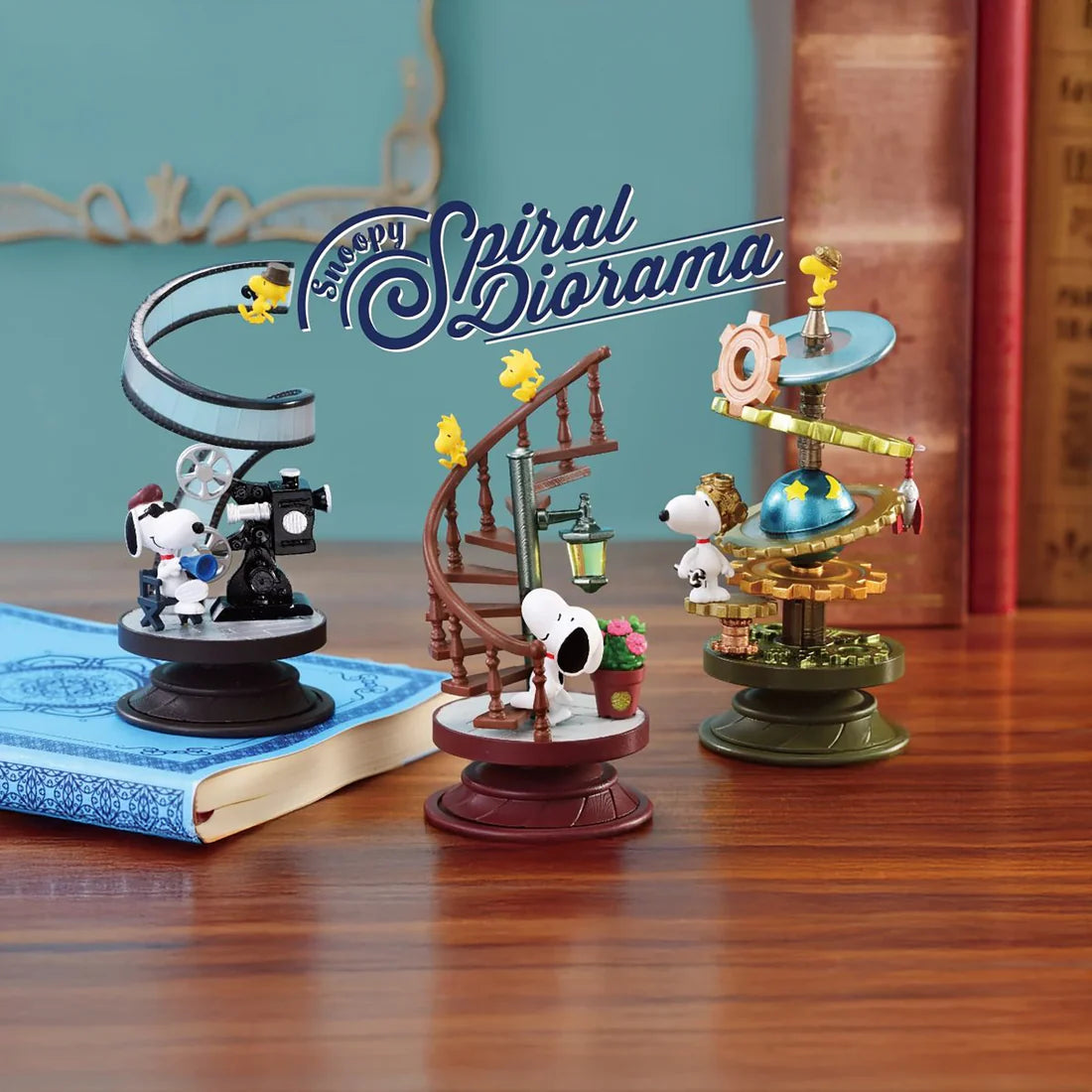 Re-Ment Peanuts Snoopy Spiral Diorama Collection Blind Box Figurines