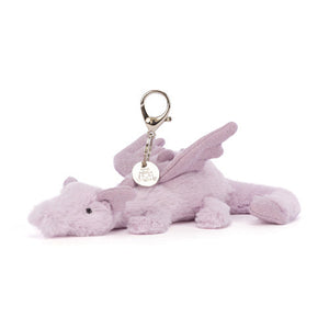 Jellycat Bag Charm Lavender Dragon