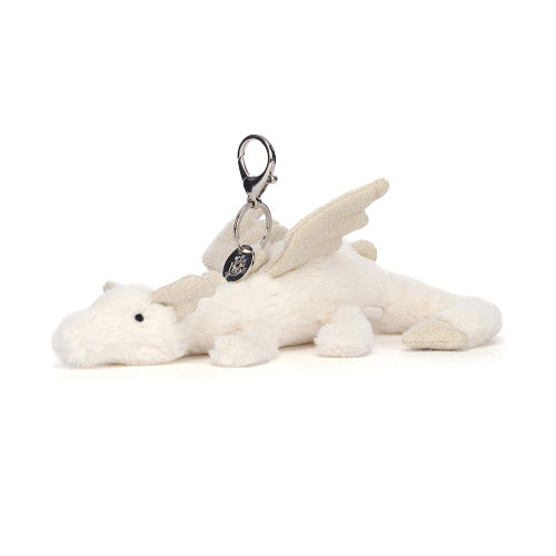 Jellycat Bag Charm Snow Dragon 12cm