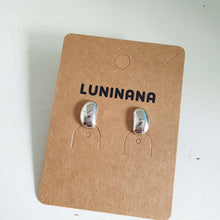 Load image into Gallery viewer, Luninana Earrings - Silver Bean Stone Earrings XX032