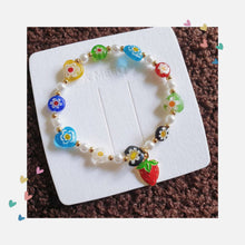 Load image into Gallery viewer, Luninana Bracelet - Strawberry Floral Bracelet LL004