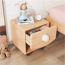 Load image into Gallery viewer, Aesthetik Kids - Wooden Bunny Tail Inspired Bed Side Table
