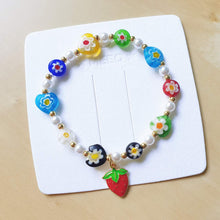 Load image into Gallery viewer, Luninana Bracelet - Strawberry Floral Bracelet LL004