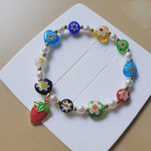 Load image into Gallery viewer, Luninana Bracelet - Strawberry Floral Bracelet LL004