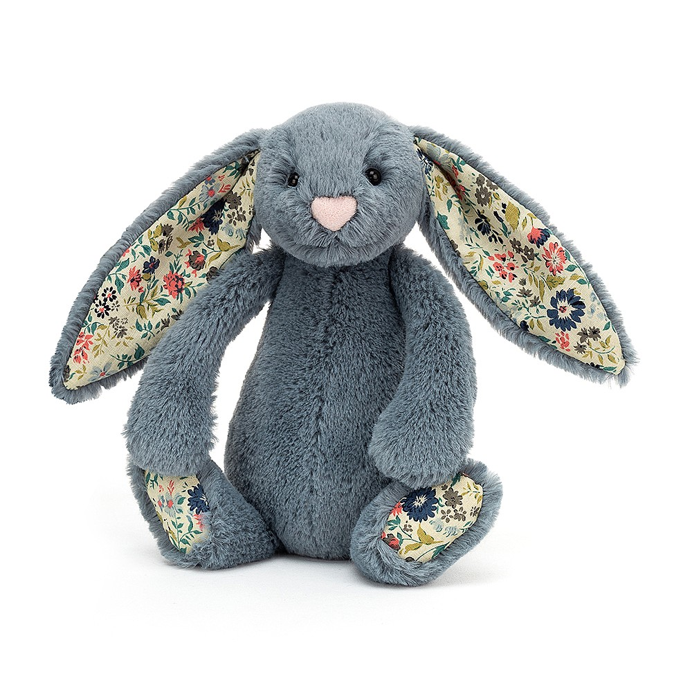 Jellycat Bashful Bunny Blossom Dusky Blue Little (Small) 18cm – MeeQ