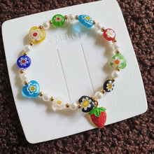 Load image into Gallery viewer, Luninana Bracelet - Strawberry Floral Bracelet LL004