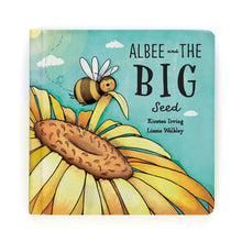 Load image into Gallery viewer, Jellycat Book Albee & The Big Seed (Bashful Bee) 18cm
