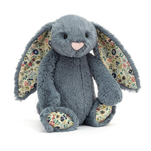 Load image into Gallery viewer, Jellycat Bashful Bunny Blossom Dusky Blue Original (Medium) 31cm