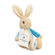 Load image into Gallery viewer, RATTLE: PETER RABBIT & FLOPSY BEAN PLUSH 13CM