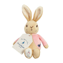 Load image into Gallery viewer, RATTLE: PETER RABBIT & FLOPSY BEAN PLUSH 13CM