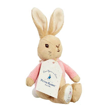 Load image into Gallery viewer, RATTLE: PETER RABBIT & FLOPSY BEAN PLUSH 13CM