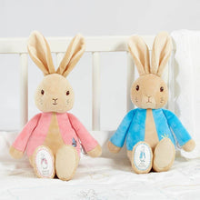 Load image into Gallery viewer, RATTLE: PETER RABBIT &amp; FLOPSY BEAN PLUSH 13CM
